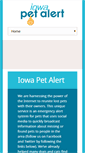 Mobile Screenshot of iowapetalert.com